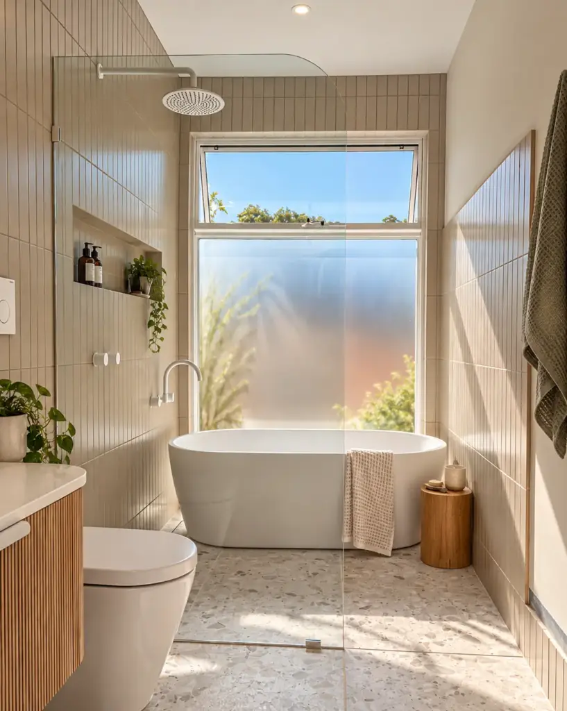 Walk-in glass shower screen